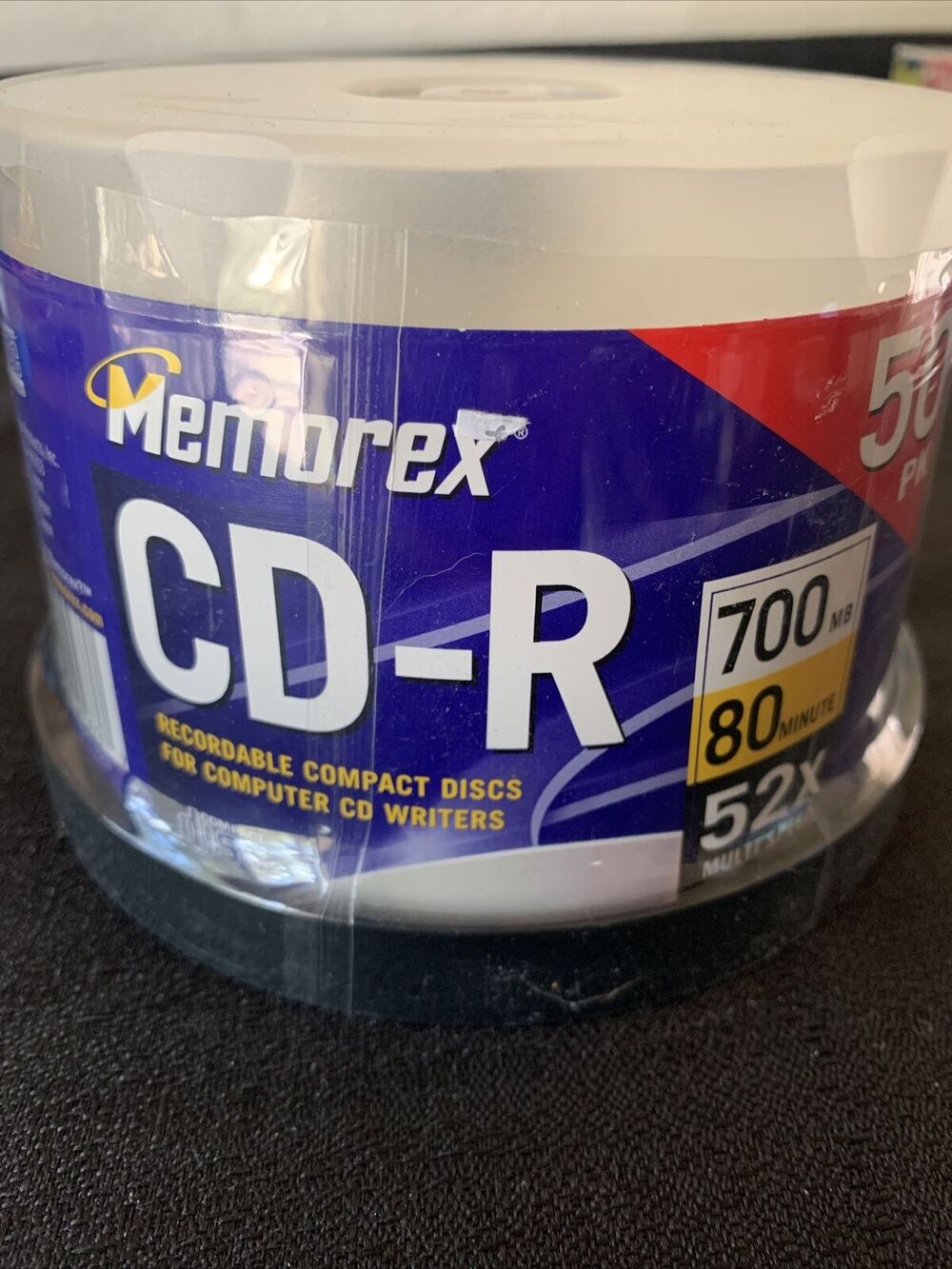 MEMOREX Music CD-R 50 PK pack Spindle 52X 700MB 80min Blank CD New Sealed